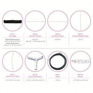 Customized Sky Tube Tapered Hanging <b>Banners</b> Trade Show Custom Hanging <b>Banner</b> Circle Booth Hanging <b>Banners</b> - Product Image 3