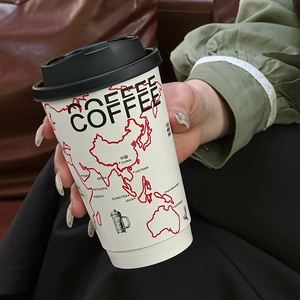 8/10/12/14/16/24oz <b>Disposable</b> Custom logo Single/Double Wall Paper Coffee <b>Cup</b> Hot Cold Drinks White Paper <b>Cups</b> With Lids - Product Image 3