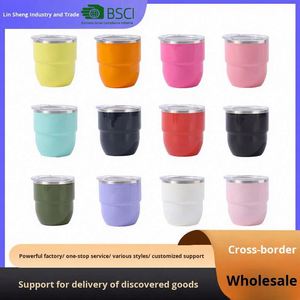 Mini tasse de voiture de 4 oz en acier inoxydable 304 à double paroi avec isolation thermique, tasse à café portable - Product Image 2