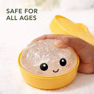 Juguete Blandito de Dumpling PP, Juguete Misterioso Bao Bun, Pelota Antiestrés Grande con Purpurina para Niños y Adultos a Partir de 12 Meses - Product Image 2