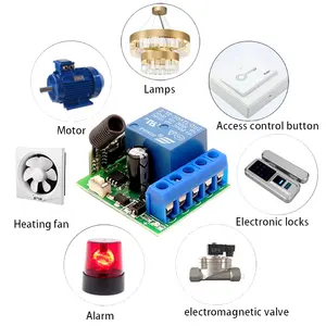 Remote Control Switch 12V Single Channel Relay Module RF Wireless Switch Receiver Equipped With Portable Remote Control