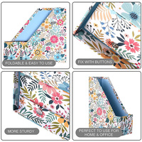 Boîte de rangement en carton pour dossiers et magazines, support pour bureau, prix d'usine