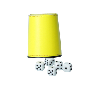 Nhà máy xúc xắc ly xúc tiến biểu tượng tùy chỉnh tác phẩm nghệ thuật in sòng bạc Hội Đồng Quản trị trò chơi PP + PU da cung cấp Xúc xắc ly với Bộ xúc xắc - Product Image 1