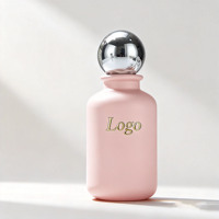 Flacon de parfum en verre transparent de luxe avec bouchon, plaqué or ou argent, 30 ml, 50 ml, 100 ml