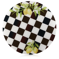 Assiettes de présentation en acrylique Waterdale Shavuos Judaica personnalisées Sets de table en Acrilico Plaques de chargement en lucite juive Fleur de cerisier