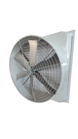 Ventilateur de ventilation pour grange, haute efficacité énergétique, avec 6 pales en alliage et moteur BLDC pour bâtiments d'élevage