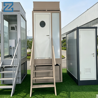 Unité de toilettes et de douche modulaire extérieure, portable, moderne et écologique pour sanitaires préfabriqués hors site