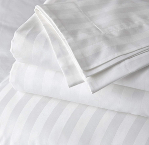 Wholesale Custom Luxury <strong>White</strong> <strong>Stripe</strong> 5 Star Hotel <strong>Bedding</strong> Sets Quilt Cover Pillowcase - Product Image 4