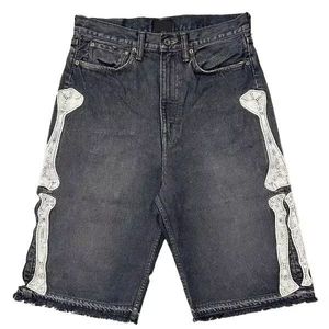 Distressed Denim <strong>Jeans</strong> <strong>Shorts</strong> Vintage Streetwear <strong>Jeans</strong> <strong>Shorts</strong> Custom Logo Embroidery Patch Applique Washed Casual Jorts for <strong>Men</strong> - Product Image 5