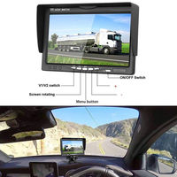 Moniteur de vue arrière de couleur de voiture de TFT de 7 pouces pour la voiture, SUV, machine de maïs, moissonneuse, véhicules d'ingénierie