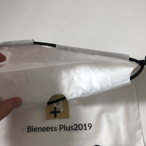 防水定制印花促销Pe苹果优质电子随身拉绳塑料网上购物袋 - Product Image 4