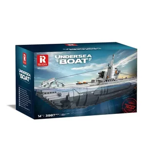 Reobrix 33050 3624 pièces série militaire u-boat porte-avions modèle bloc <span class=keywords><strong>de</strong></span> construction modèle technique jouet éducatif cadeau d'anniversaire - Product Image 1