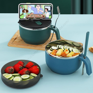 Bol à nouilles instantanées portable en acier inoxydable 304 Syh693, boîte à lunch multifonctionnelle à isolation thermique longue durée pour aliments – Vente en gros - Product Image 1