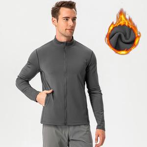 Custom Winter <strong>Thermal</strong> Running Jacket for <strong>Men</strong> <strong>Thermal</strong> Fleece Gym Jacket Track <strong>Top</strong> Yoga Gym Training Jacket - Product Image 6