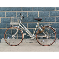 Vélo de ville vintage en acier inoxydable de 26 pouces
