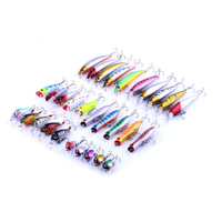 Mixte 30 pièces en plastique Dur combo Popper Crankbait Minnow appâts de pêche leurre ensembles