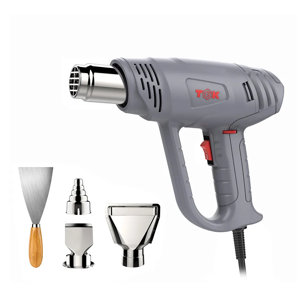 2000W Elektrische Heteluchtblazer Solderen Krimpfolie Heat Gun Plastic Case Kit Afdichting Plastic Lassen Mobiele Reparatie Heat Gun