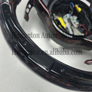 Nouveaux produits : Volant en fibre de carbone forgée avec LED et revêtement en daim pour Volkswagen Golf 7 GTI - Product Image 6