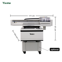 Impresora UV Plana Yinstar UV6090, Impresora UV DTF, Impresora UV para Botellas, Impresora UV 3 en 1 con 3 Cabezales I3200
