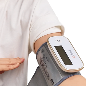 Alat Pengukur Tekanan Darah dan Detak Jantung Elektronik untuk Penggunaan di Rumah, Monitor Tekanan Darah Digital Elektronik untuk Lengan Atas - Product Image 1