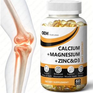 Capsules de calcium, magnésium, zinc et vitamine D3 en vrac pour la santé osseuse et musculaire - Product Image 1