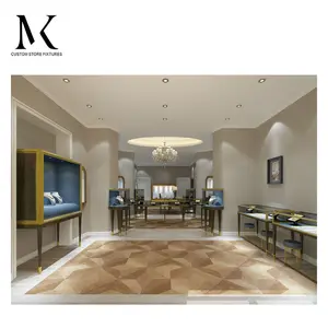 Lishi High End Luxury Jewelry Store Display Showcase And Counter Jewellery Shop Interior Design With Lights Jewelry Cabinet