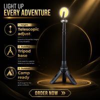 Lampe de travail pliable G11 COB avec support télescopique rechargeable