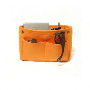 Organisateur de sac à cosmétiques en feutre polyester noir sur mesure, doux, épaisseur 3 mm - Product Image 6