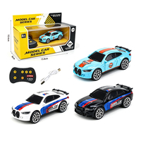 Voiture de drift miniature en alliage 1:64, télécommandée 2,4 GHz, jouet de course de bureau, vente en gros, micro-voiture de drift moulée sous pression pour garçons