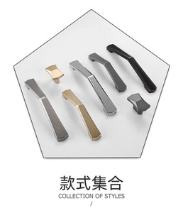 Nordic Style <b>Single</b>-Hole Pull Handle for Kitchen Cabinets Dressers Bedroom Drawers <b>Wardrobe</b> Doors Made of Durable Zinc Alloy - Product Image 2