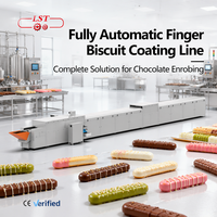Machine d'enrobage automatique de biscuits au chocolat, ligne de production de biscuits au chocolat pour les boulangeries mondiales, fournie directement par l'usine