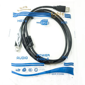 Kabel Printer USB 1.5 hitam 2.0 m, kabel Data Port persegi pengisian cepat untuk komputer - Product Image 3