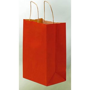 Petit sac cadeau en papier kraft avec poignées, sac fourre-tout artisanal pour boutiques, magasins de détail, fêtes d'anniversaire, sac en papier pour boutique - Product Image 2