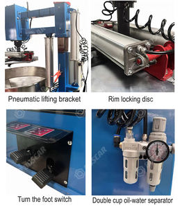 Rectifieuse de polissage de jantes entièrement automatique pour la remise à neuf des moyeux de roue en alliage d'aluminium pour éliminer la réparation des rayures de la rouille - Product Image 6