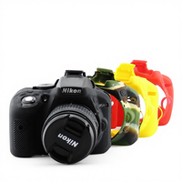 Étui en silicone pour appareil photo numérique reflex numérique NIKOND5300/D5200 et sac souple pour photographie