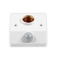 Douille E27 à détecteur de mouvement infrarouge PIR pour ampoule LED, support mural automatique 250V