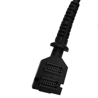 Cable USB 2.0 AM de 3M con Doble Conector IDC de 14 Pines y Paso de 1.27 para Terminal POS Verifone VX805/VX820, Escáner, Computadora, Blindado con Trenzado de PVC/TPE