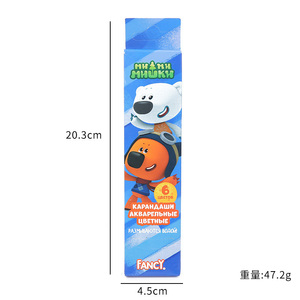 Thân Thiện Với Môi Pre-Mài Tự Nhiên Mềm Mại Bằng Gỗ Màu Bút Chì Set Bán Buôn Văn Phòng Phẩm Với Hộp Giấy - Product Image 3