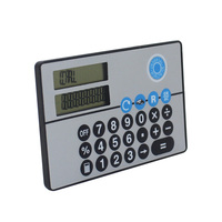 Calculatrice de conversion euro à double écran promotionnelle, calculatrice électronique de poche à 8 chiffres
