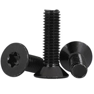 M3 <b>M4</b> M5 M6 Black Steel Torx Countersunk Flat Head Torx <b>Screws</b> Bolt - Product Image 1