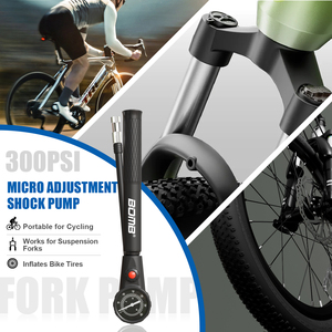 ปั๊มลมจักรยานแบบลูกระเบิดพร้อมมาตรวัดแรงดันสูง130-160PSI แบบแมนนวล - Product Image 2
