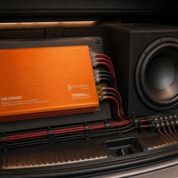 Amplificador de Audio para Auto de 4 Canales y 7800W, Clase AB, HiFi, para Sistema de Altavoces