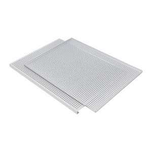 Plaque de cuisson perforée <span class=keywords><strong>rectangulaire</strong></span> pour pain feuilleté, mille-feuille et pâtisseries, avec alvéoles - Product Image 2