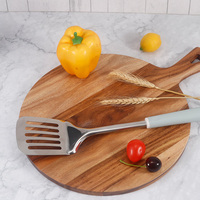 Ustensiles de cuisine en acier inoxydable, spatule à fentes en acier inoxydable poli miroir, outils de cuisine
