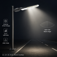 Lampe de rue LED étanche IP65 pour éclairage public, garantie 3 ans, 30W 50W 100W 150W