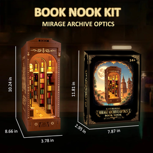 Çok Satan DIY Plastik Kitap Köşesi Seti 3D Yapım Blokları Setleri Işıklı Kitap Ayracı Köşesi Kitap Montaj Mobilya Seti Eklenebilir Oyuncak Ev - Product Image 5