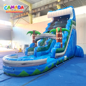 Coconut Tree Sun Glasses Summer <strong>Beach</strong> Themed Water Slides Inflatable Water Slide Castle Slides Inflatable <strong>for</strong> Kids and Adults - Product Image 4