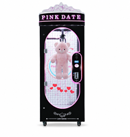Pink Date Luxury Claw Machine LED Neon Toy Crane Machine Coin Operated Arcade Gift Vending Machine for Shopping Mall