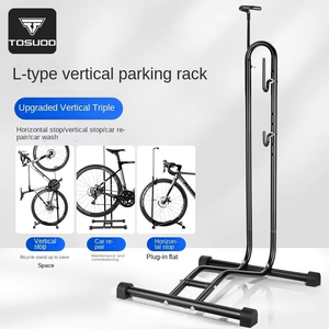 TOSUOD support d'entretien vertical intérieur support de stationnement de vélo <span class=keywords><strong>pour</strong></span> vélo de route support de <span class=keywords><strong>pied</strong></span> support présentoir <span class=keywords><strong>pour</strong></span> VTT - Product Image 2