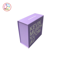 Boîte cadeau en papier kraft pliable en gros 2mm d'épaisseur aimant nettoyant pour le visage crème contour des yeux crème pour le visage emballage mat plastification pliable kraft avec remise